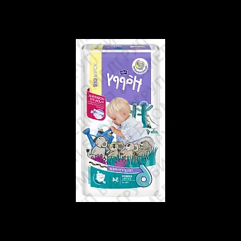 Подгузники детские Happy  Junior Extra, вес 16 кг.,54 шт.