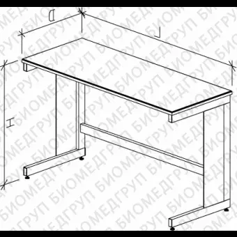 Стол лабораторный высокий, 1800х750х900, столешница ламинат