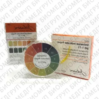 Индикаторная бумага pH 114, шаг 1, Johnson, 046.33C, 4 буклета х 25 полосок