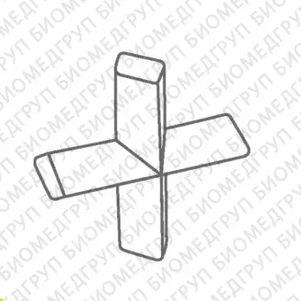 Магнитный перемешивающий элемент, тефлон, крестообразный, 25х25 мм, Ikaflon 25 cross, 1 шт., IKA, 4496600шт