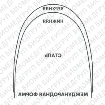 Дуги ортодонтические международная форма верхние INT Niti TA U .014/.36 OrthoClassic