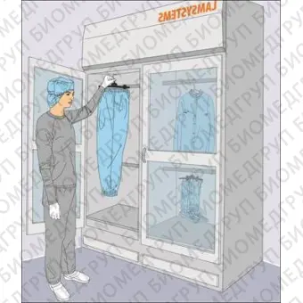Шкаф для стерильного хранения, ширина рабочей поверхности 120 см, БАВнп01ЛаминарС.1,2, распашные двери, Ламинарные системы, 1D.04112.0