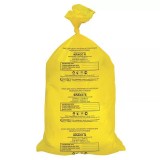 Респект, Пакеты для утилизации медицинских отходов, желтые, класс Б, 30 л, 500 x 600 мм, 1000 шт