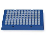 Планшеты для ПЦР, 96-лун., Hard-Shell, с юбкой, низкий профиль, синие с белыми лунками, полипропилен, 50 шт/уп., Bio-Rad, HSP9635