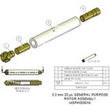Ротор в сборе, 3,2 мм, 22 мкл; Включает втулку ротора, приводной наконечник, нижнюю прокладку и крышку